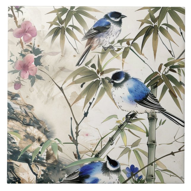 vintage Japanese Kitchen Towels Tile (Front)