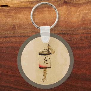 Vintage Japanese Lantern Ghost Yokai Keychain