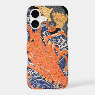 Vintage Japanese Lobster and Bird Ukiyo-e