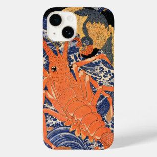 Vintage Japanese Lobster and Bird Ukiyo-e Case-Mate iPhone 14 Case