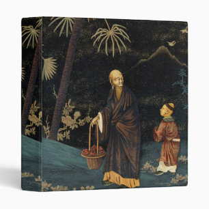 Vintage Japanese Monk and Child G.A. Audsley Binder