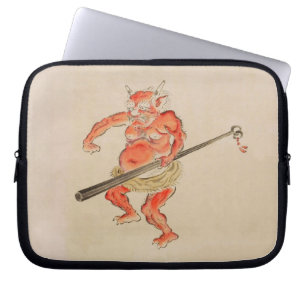 Vintage Japanese Oni Yokai Laptop Sleeve