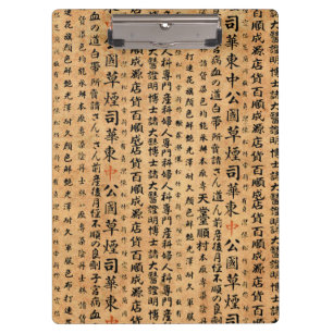 Vintage Japanese Paper Prints Clipboard