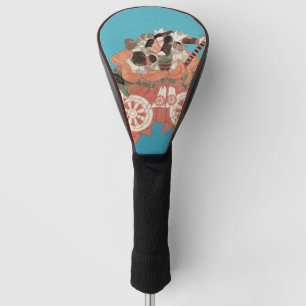 Vintage Japanese Portrait - Warrior with Sword Golf Head Cover