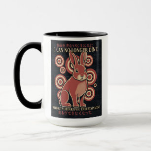 Vintage Japanese Rabbit Dining Video Meme Eclectic Mug