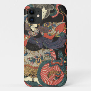 Vintage Japanese Red Dragon Case-Mate iPhone Case