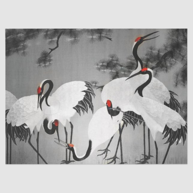 Vintage Japanese Tapestry Tissue Paper  (Front)