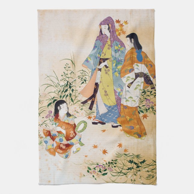 Vintage Japanese Textile Kitchen Towel (Vertical)