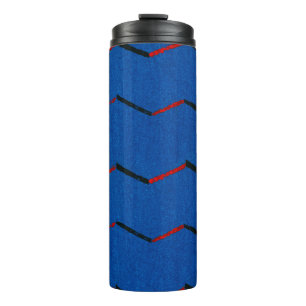 Vintage Japanese Textile Woodblock Print Thermal Tumbler