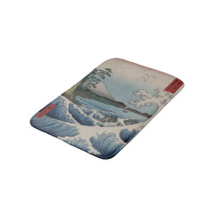 Vintage Japanese The Sea off Satta Bath Mat