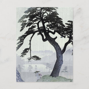 Vintage Japanese Tree Postcard