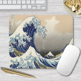 vintage japanese ukiyo e art the great wave mouse pad