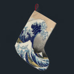 vintage japanese ukiyo e art the great wave small christmas stocking<br><div class="desc">vintage japanese ukiyo e art the great wave home accessories. japanese ukiyo e home decorations.</div>