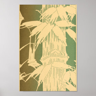 Vintage Japanese Wall Art Bamboo