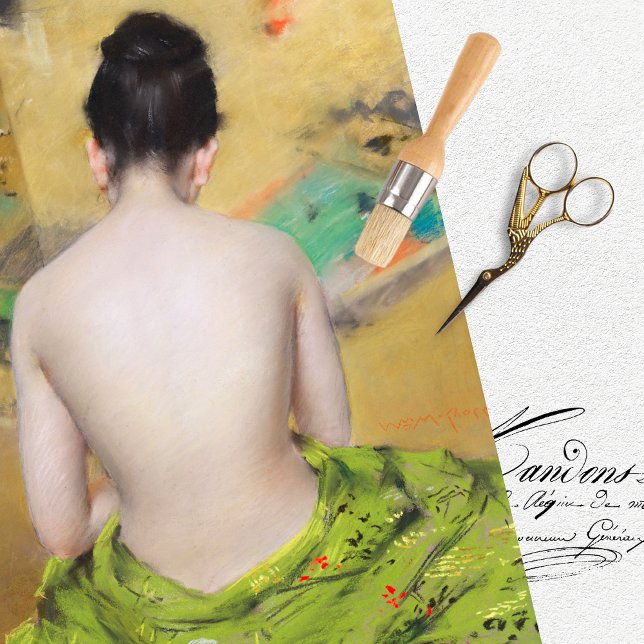 Vintage Japanese Woman Decoupage Tissue Paper (Creator Uploaded)