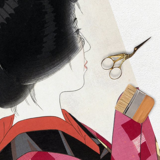 Vintage Japanese Woman  Decoupage Tissue Paper (Creator Uploaded)