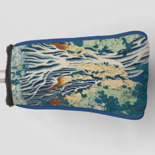 Vintage Japanese Woodblock Waterfall Kirifuri Golf Head Cover