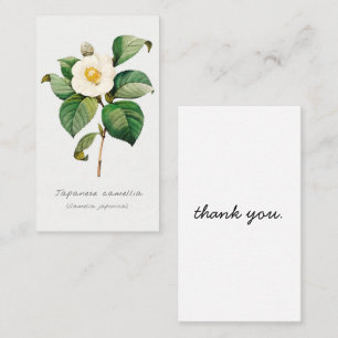 Vintage japonais Camellia Carte de remerciements b