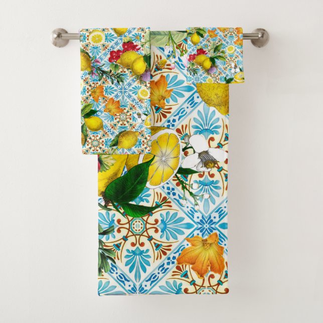 Vintage jardin sicilien de citron (En situation)