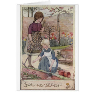 Vintage - Jardins et semis d'aiguilles,