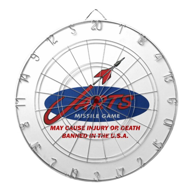 Vintage Jarts Dart Board (Front)