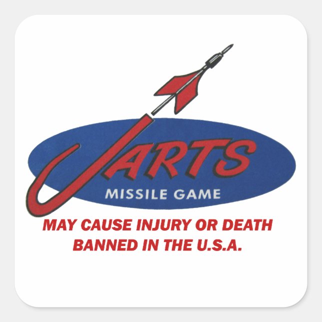 Vintage Jarts Sticker! Square Sticker (Front)