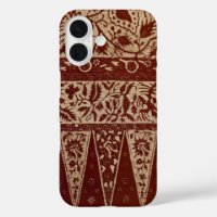 Vintage Javanese Batik Textile Wallpaper Pattern