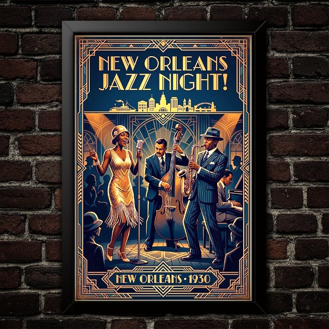Vintage Jazz 1930s Art Poster (Creator Uploaded)
