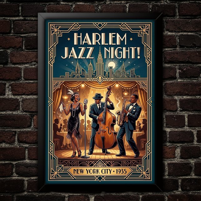 Vintage Jazz 1930s Art Poster (Creator Uploaded)