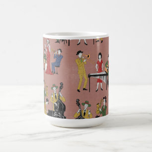 Vintage Jazz Band Coffee Mug