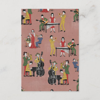 Vintage Jazz Band Enclosure Card