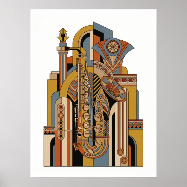 Vintage Jazz Poster (Front)