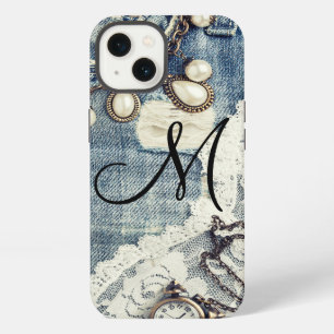 Vintage Jeans Victorian Lace Pocket IPhone 6 Case