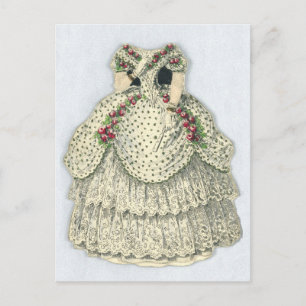Vintage Jenny Lind Paper Doll Postcard