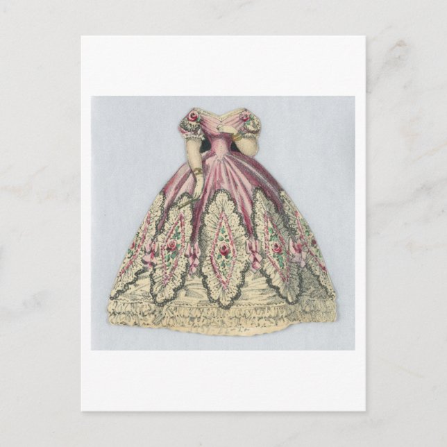 Vintage Jenny Lind Paper Doll Postcard (Front)