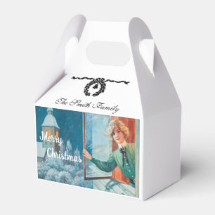 Vintage Jenny Nyström Custom Merry Christmas Favor Box