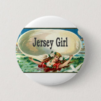 Vintage Jersey Shore Jersey Girl 2 Inch Round Button