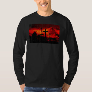 Vintage Jesus And The Thief On A Cross Christian T-Shirt