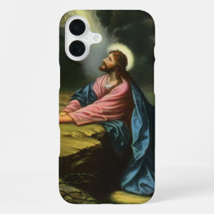 Vintage Jesus Christ Praying, Garden of Gethsemane iPhone 16 Plus Case