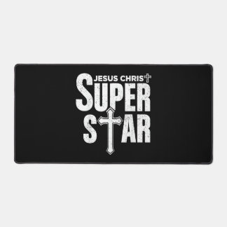Vintage Jesus Christian Design Jesus Christ Super  Desk Mat