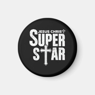 Vintage Jesus Christian Design Jesus Christ Super Magnet