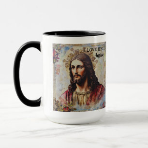 Vintage Jesus Christian Personalized name Mug