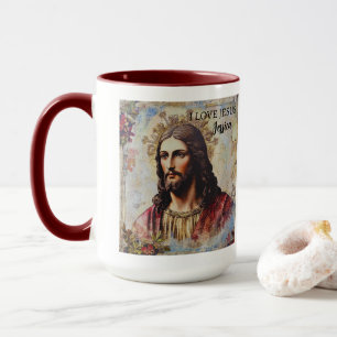 Vintage Jesus Christian Personalized name  Mug