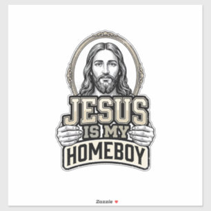 Vintage Jesus Is My Homeboy Engraved Vector Design