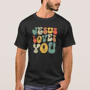 Vintage Jesus Loves You Jesus Christian Men Women T-Shirt