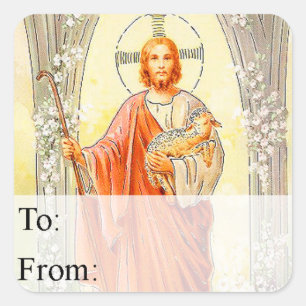 Vintage Jesus Return Gift Tag