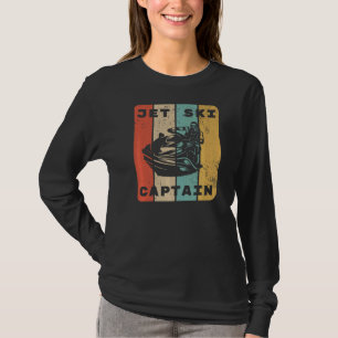 Vintage Jet Ski Captain Lake Life Water Sports Rac T-Shirt