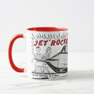 Vintage Jet Space Ship ocket Ad  Mug