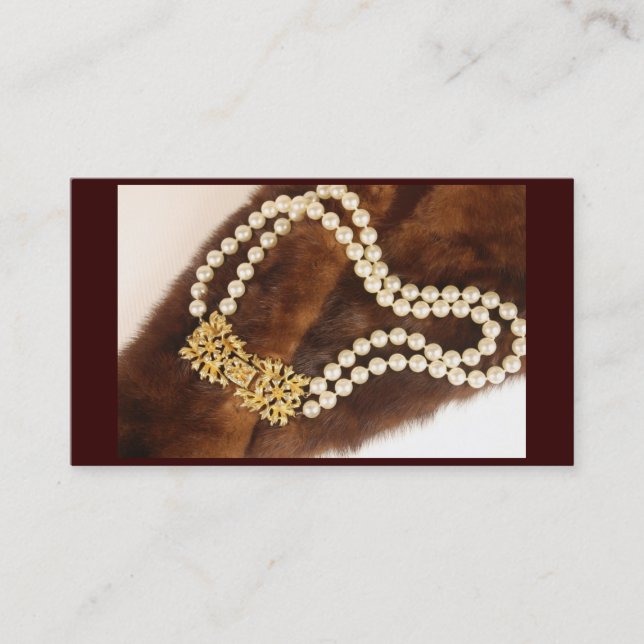 Vintage Jewellery Busines Card (Front)