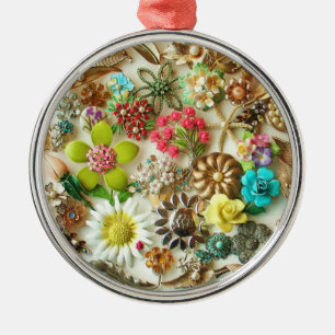 Vintage Jewels Christmas Ornament